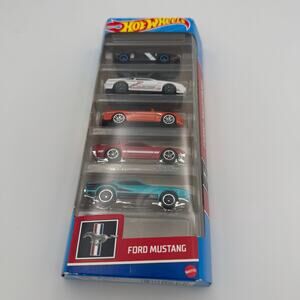 New Hot Wheels Ford Mustang 5-Pack Diecast Car Collection